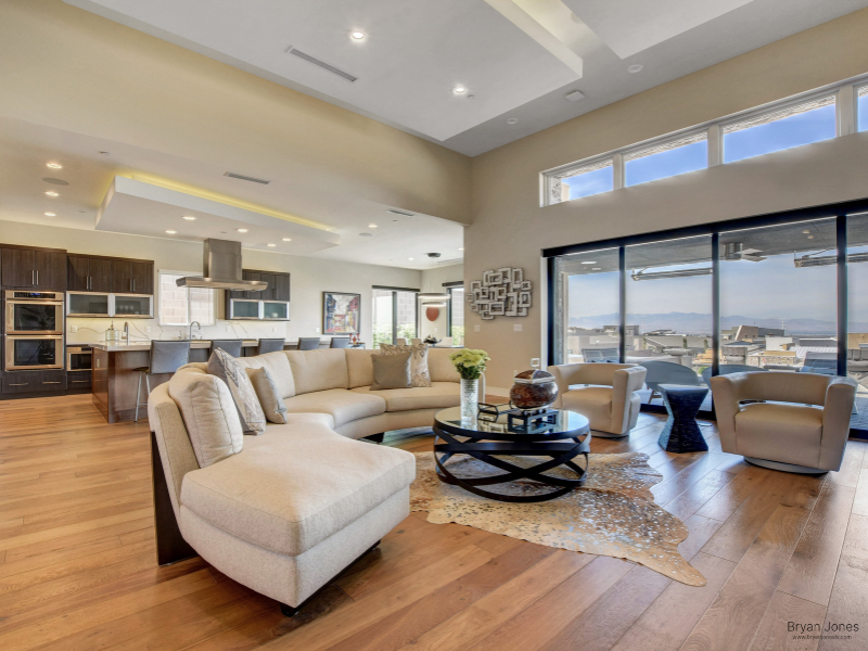 Las Vegas luxury home interior living area Henderson Summerlin Bryan Jones REALTOR