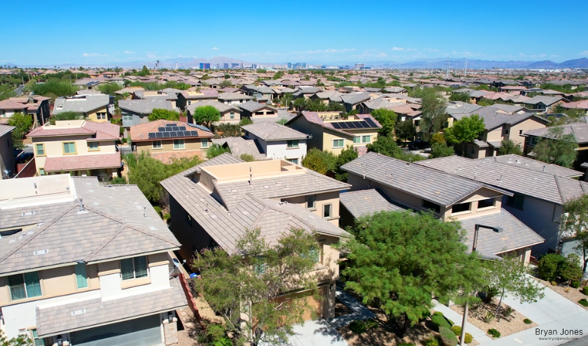 Summerlin West Las Vegas aerial neighborhood Las Vegas Strip Bryan Jones REALTOR