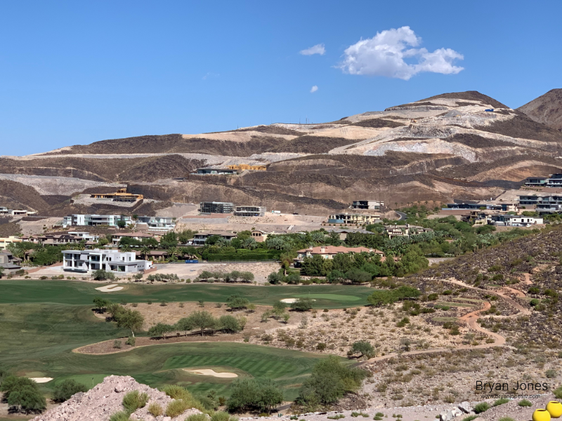 MacDonald Highlands Henderson NV aerial view luxury custom homes Las Vegas Strip Bryan Jones REALTOR