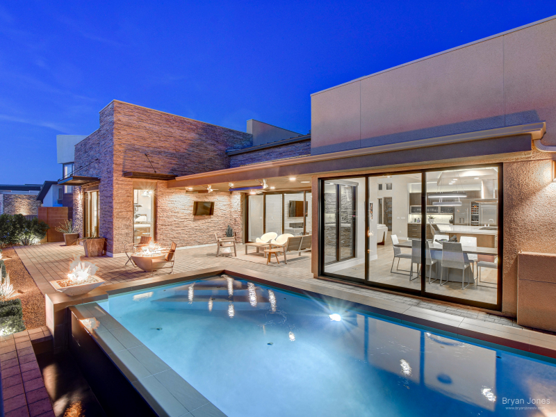 Henderson NV luxury home backyard pool summer lifestyle Bryan Jones REALTOR