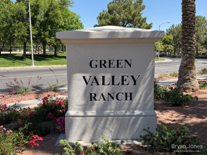 Green Valley Ranch community entrance sign, Henderson NV