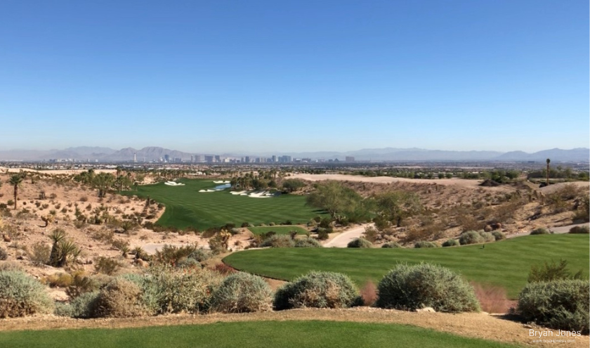Las Vegas golf course Strip view background luxury lifestyle remote work Bryan Jones REALTOR