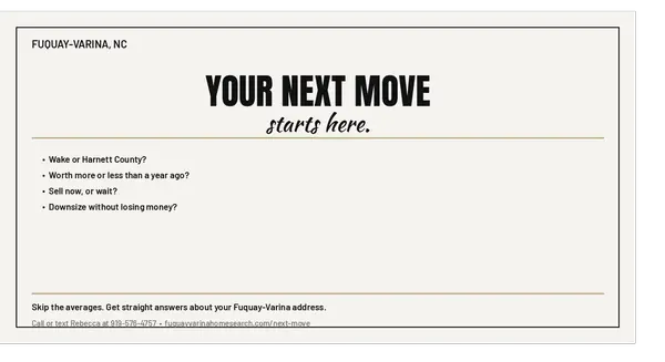 Four Questions Fuquay-Varina Homeowners Are Asking (And the Straight Answers),Rebecca Savitski