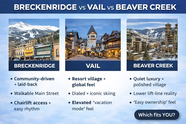 Breckenridge vs Vail vs Beaver Creek: Which Colorado Mountain Town Fits Your Family?