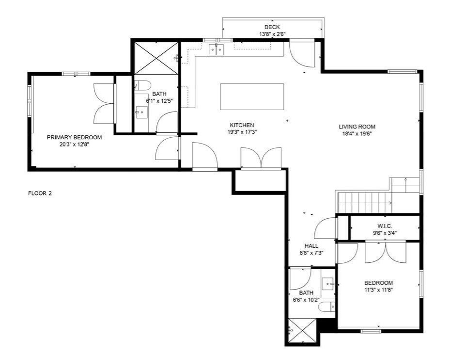 12 Everett St Unit 1 — main level floor plan