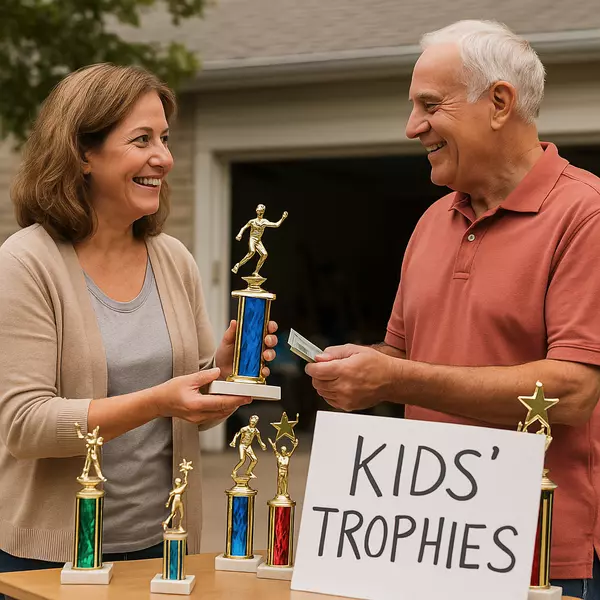 My kids told me I should start downsizing. So I sold one of their childhood trophies. ----- Let’s see how they like it.