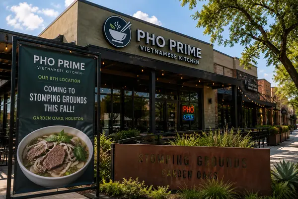 Pho Prime Is Opening a New Garden Oaks Location at Stomping Grounds This Fall