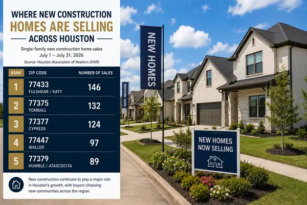 Where New Construction Homes Are Selling Across Houston