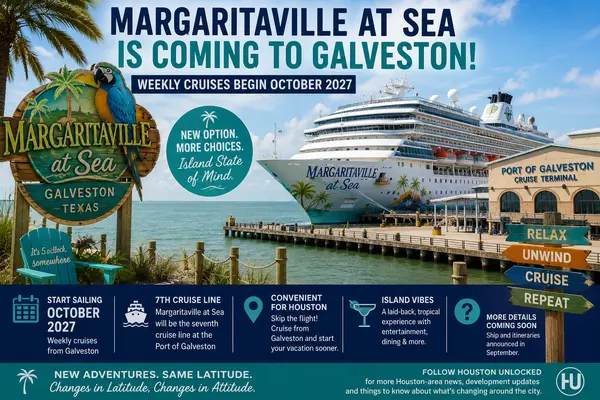 Margaritaville at Sea Is Coming to Galveston: What Houston Cruisers Need to Know