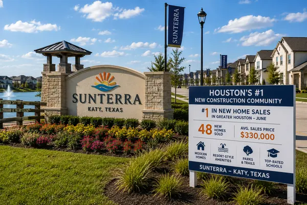 Sunterra Tops Houston's New Construction Market as Katy Continues to Attract Homebuyers