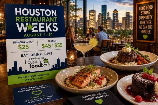 Houston Restaurant Weeks Is Back: Where to Eat, Save, and Support a Great Cause This August