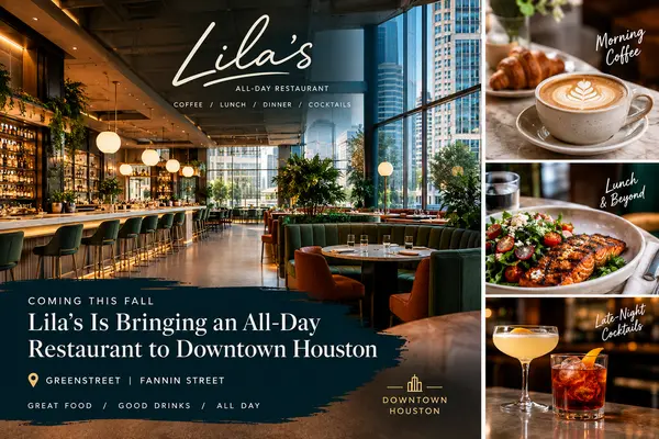 Lila’s Is Bringing an All-Day Restaurant to Downtown Houston This Fall