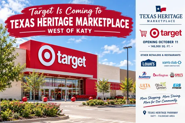 feature image of Target Is Coming to Texas Heritage Marketplace West of Katy