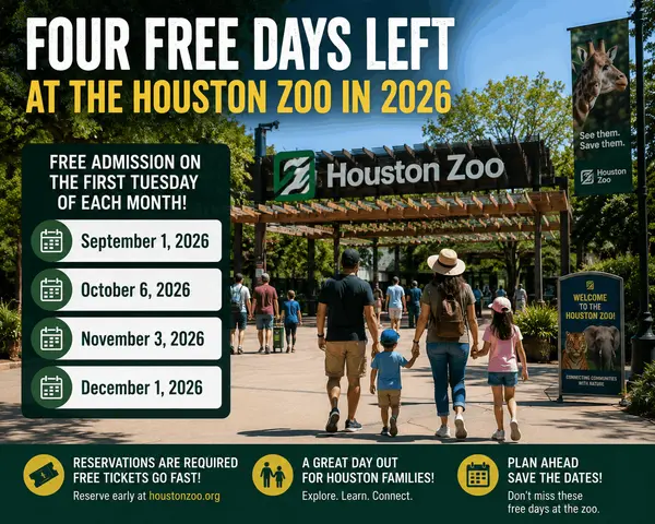 Four Free Days Left at the Houston Zoo in 2026