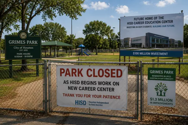 Grimes Park Closes in Sunnyside as HISD Begins Work on New Career Center