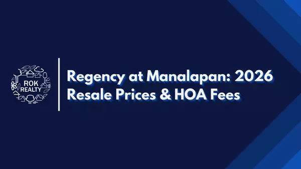 Regency at Manalapan: 2026 Resale Prices & HOA Fees