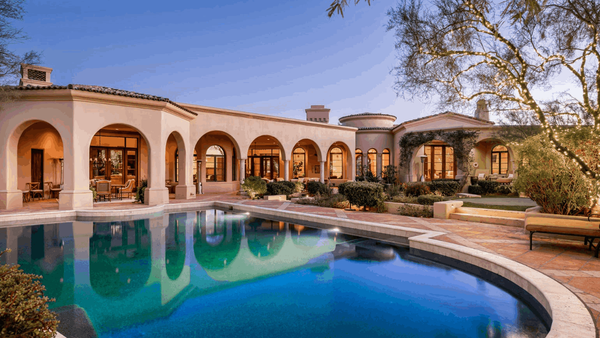 A Private Hacienda Retreat on the Premier Canyon Lot in DC Ranch,Silverleaf Realty