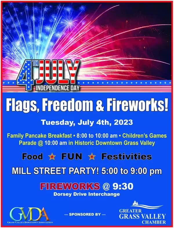 Grass Valley 4th of July 2025: Pancake Breakfast, Parade, Live Music & Fireworks in Nevada County