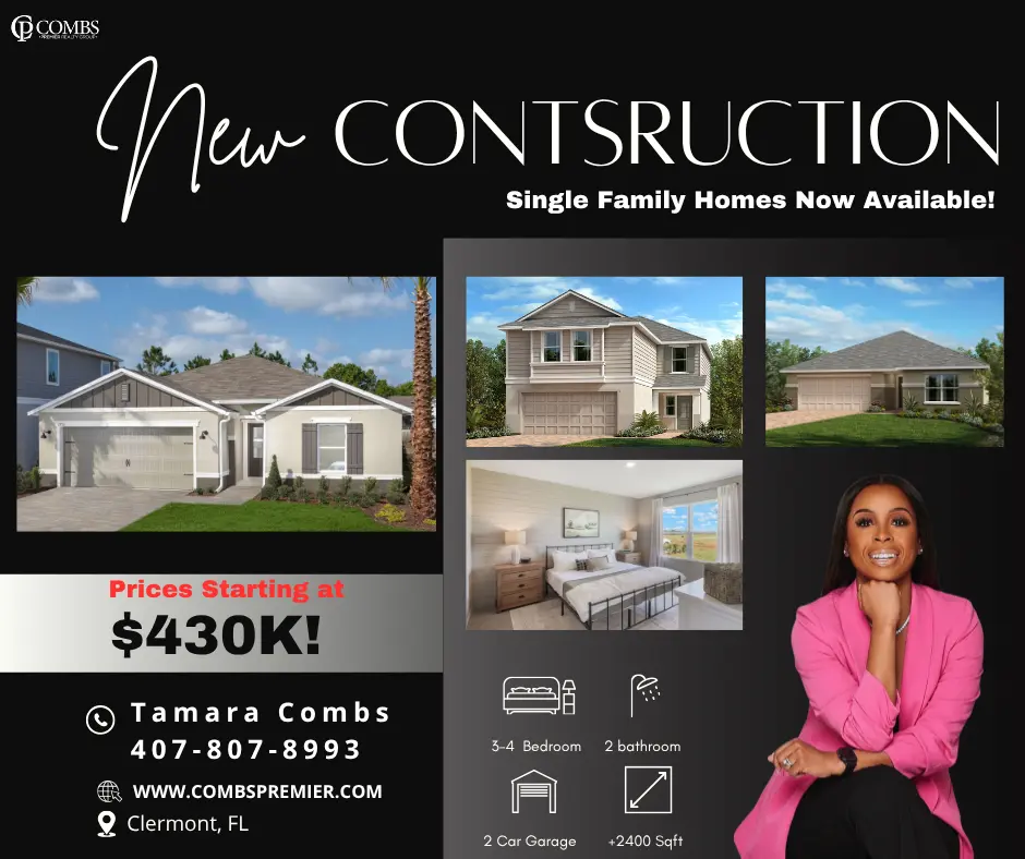 Discovering New Construction in Clermont, FL: Single Family Homes Starting at Mid $400k