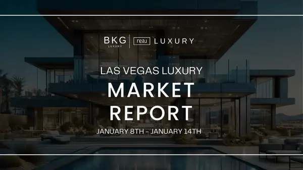 Las Vegas Luxury Real Estate Market Update: January 8th – January 14th