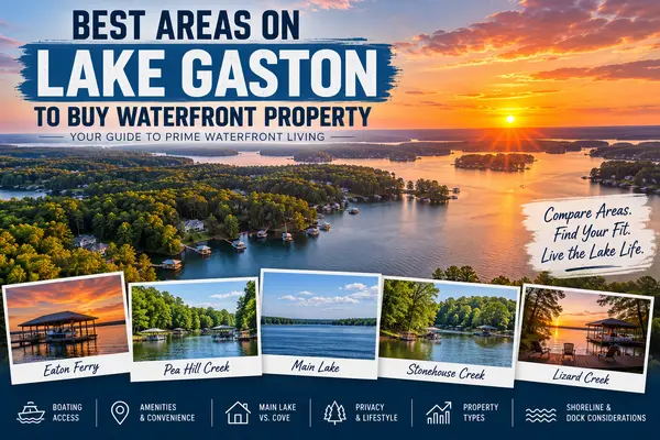 feature image of Best Areas on Lake Gaston to Buy Waterfront Property: Your Guide to Prime Waterfront Living