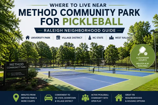 Where to Live Near Method Community Park for Pickleball: Raleigh Neighborhood Guide