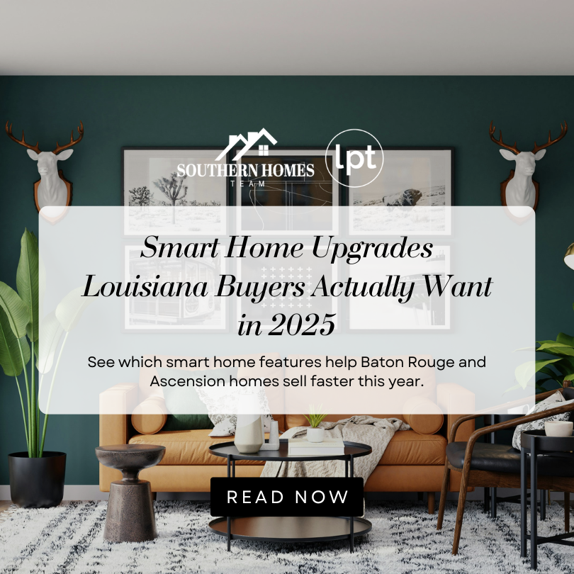 Modern Louisiana home featuring smart lighting and connected devices