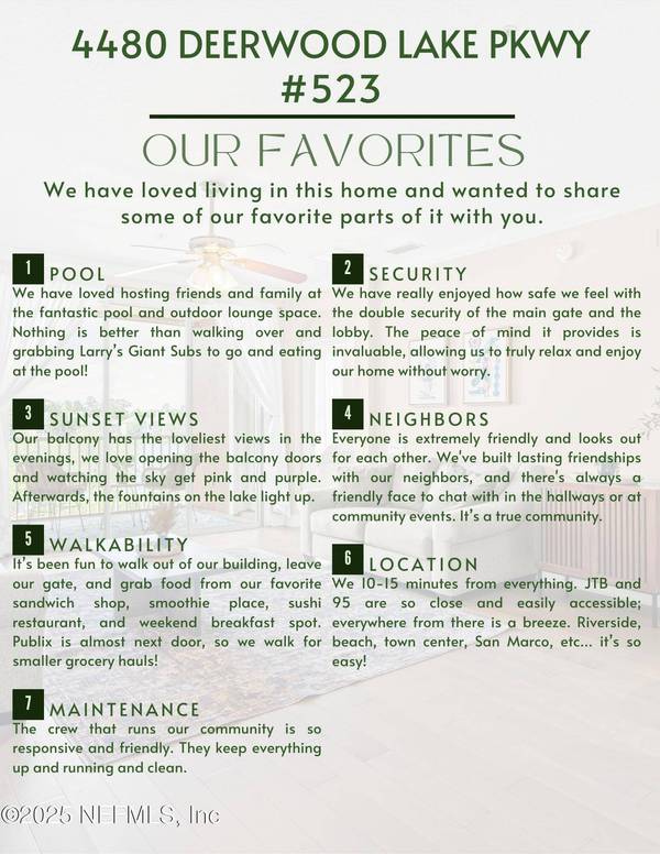 4480 DEERWOOD LAKE Pkwy #523, Jacksonville, FL 32216