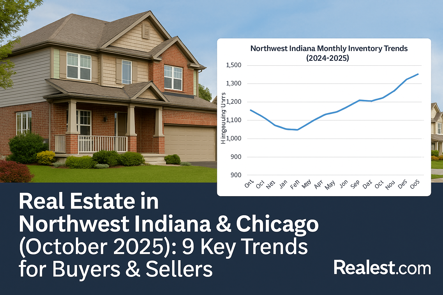 Lake County and Porter County Indiana real estate market in October 2025