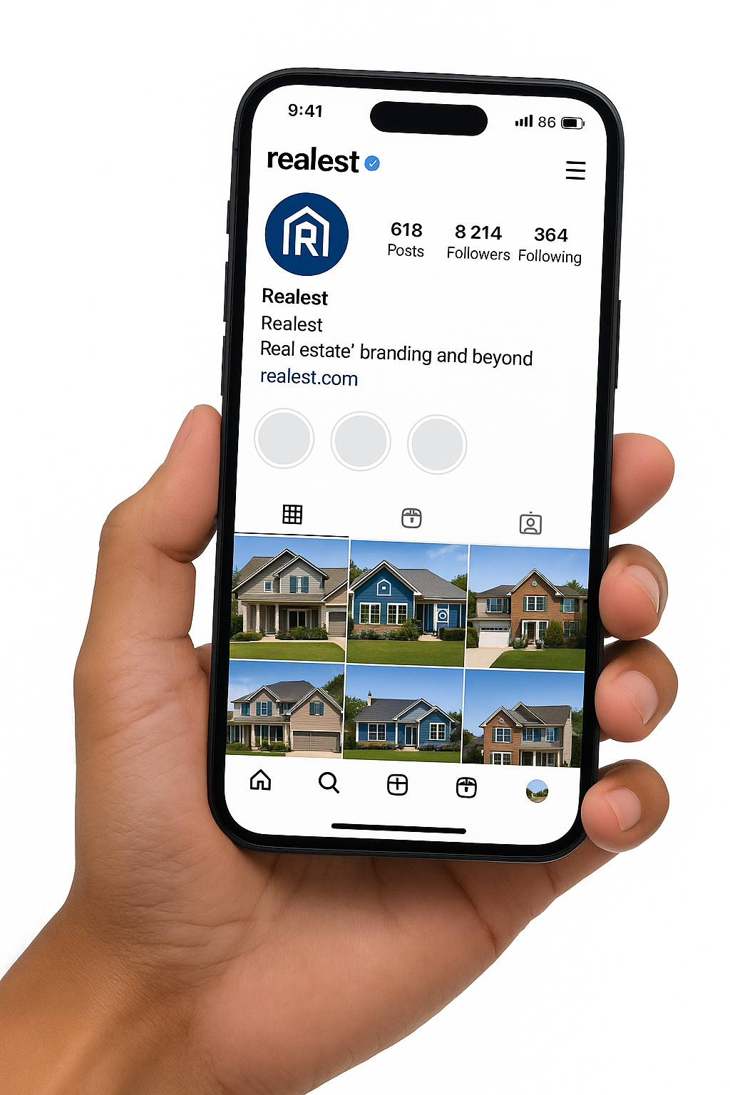 Social media marketing example for a listed property