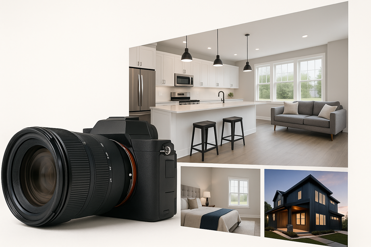 HDR photography showcasing a luxury kitchen in Northwest Indiana