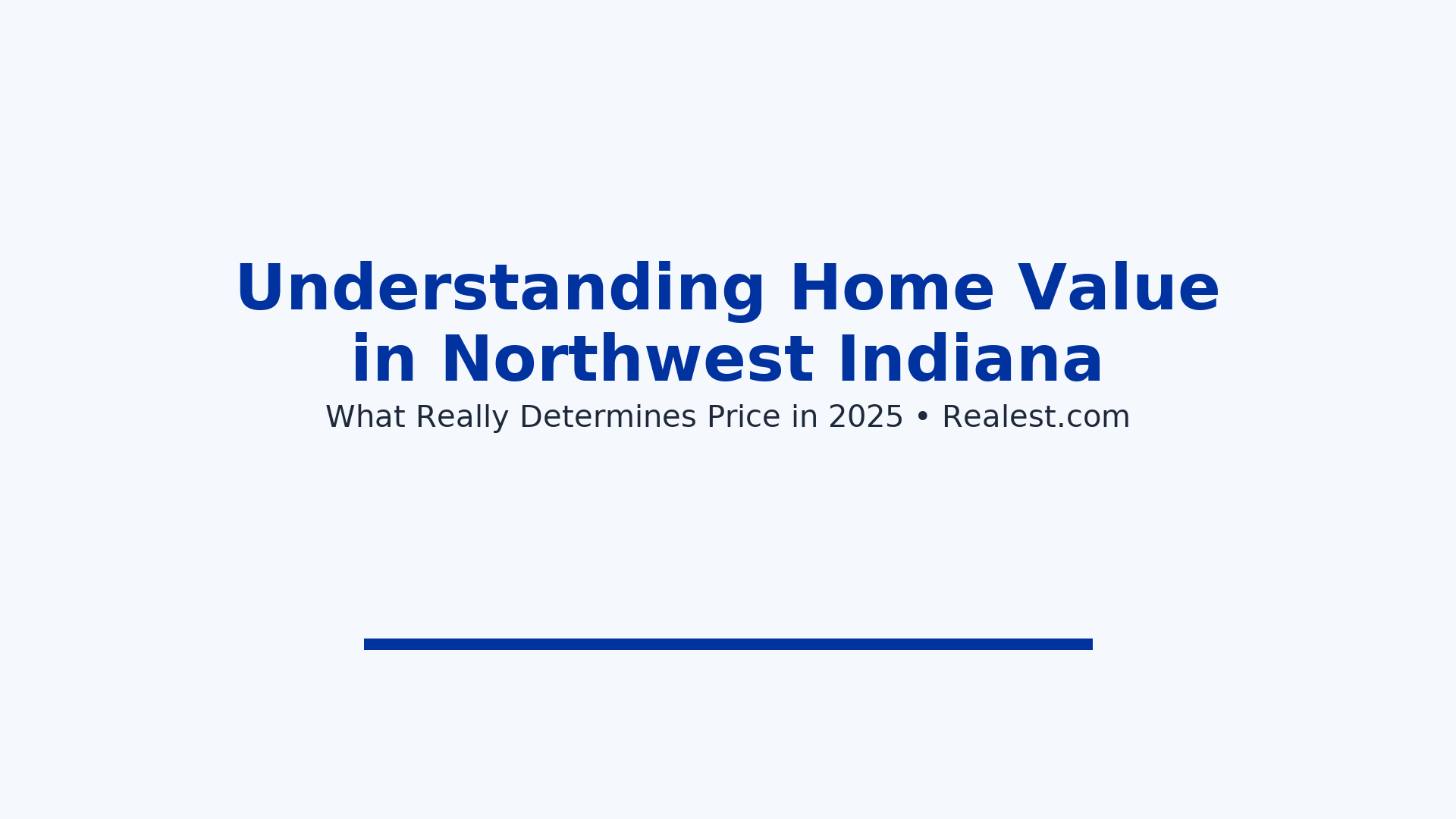 Northwest Indiana neighborhood streetscape at sunset, homes with tidy lawns