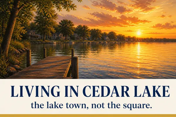 feature image of Living in Cedar Lake, Indiana: The Lake, Hanover, and Who It Fits