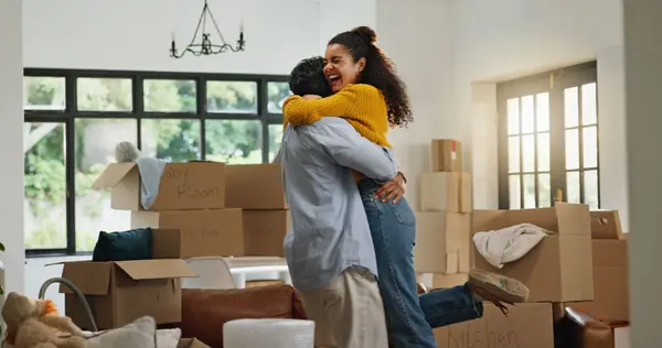 Happy Couple Moving