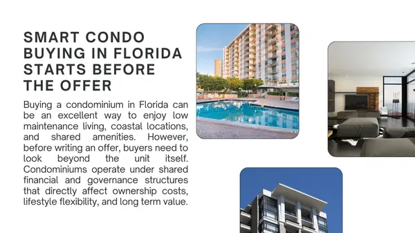 Smart Condo Buying in Florida Starts Before the Offer,Hunt Brothers Realty