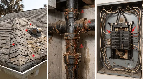 Inspection Red Flags in Florida: Roof Age, Cast Iron Pipes, and Electrical Panels