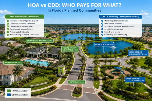 Can a Home Have Both HOA and CDD Fees?,Hunt Brothers Realty