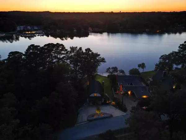 Sunset view from above