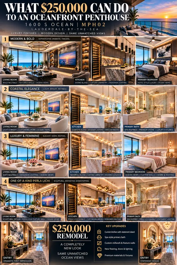 What $250,000 can do to an Oceanfront Penthouse!