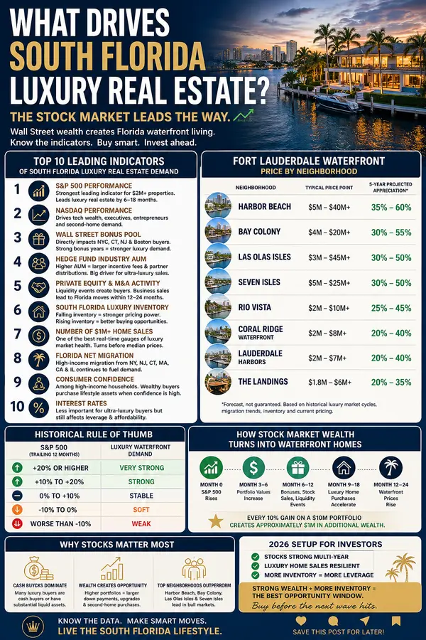 Stock market the lead indicator for South Florida luxury waterfront prices!,Craig Bujnowski