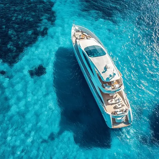 luxury-yacht-cruising-stockcake