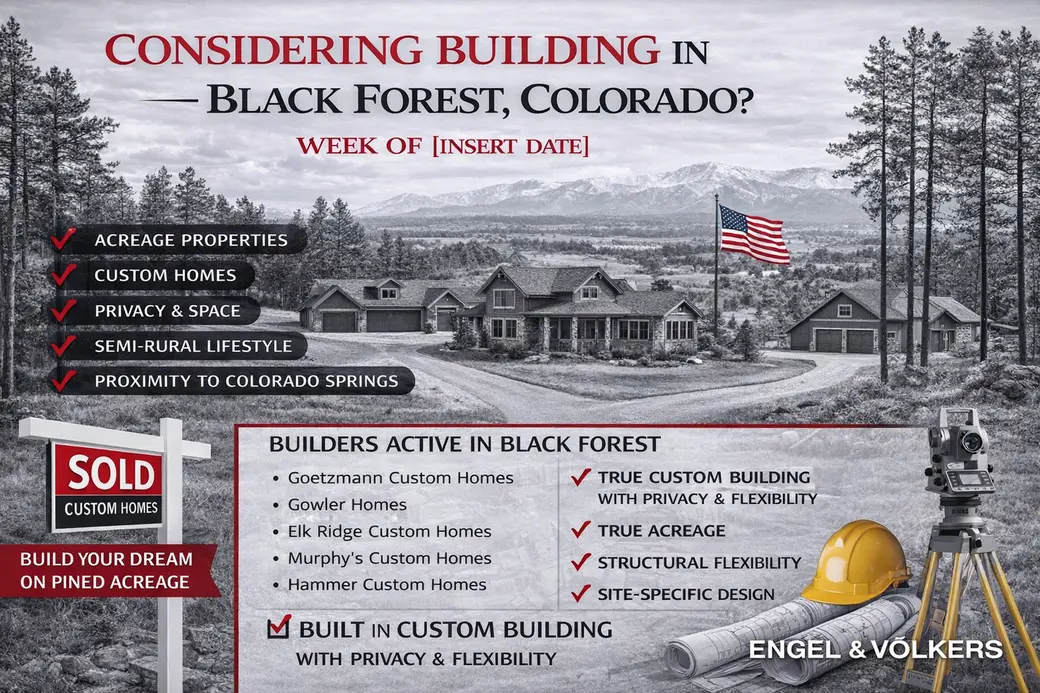 Building in Black Forest: Custom Home Opportunities in El Paso County
