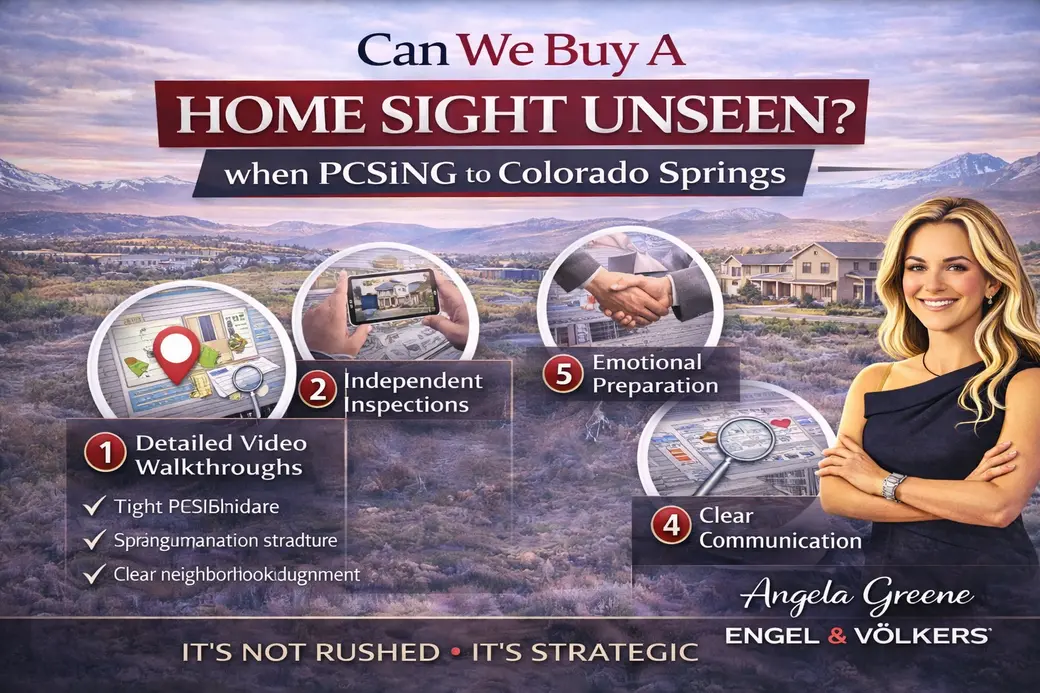 Buying a Home Sight Unseen When PCSing to Colorado Springs: How to Do It Confidently