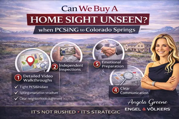 Buying a Home Sight Unseen When PCSing to Colorado Springs: How to Do It Confidently