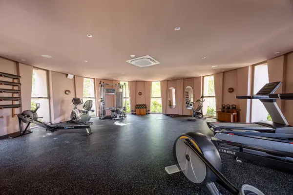 Wellness-focused fitness center at Aflora Tulum luxury community