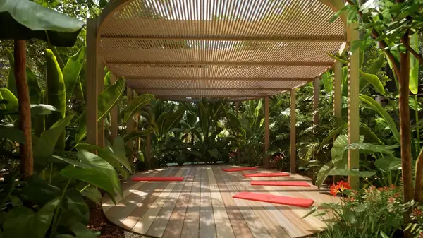 Wellness-focused amenities within the Faena residential community in Tulum