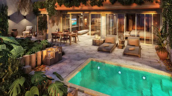 Private pool designed for residents at Mayaliah by MGallery in Tulum