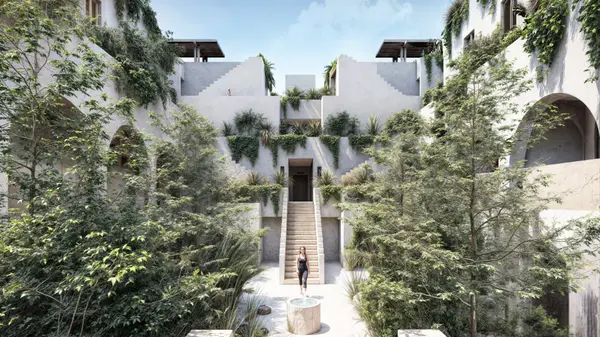 Tropical architecture at Ensamble in Tulum