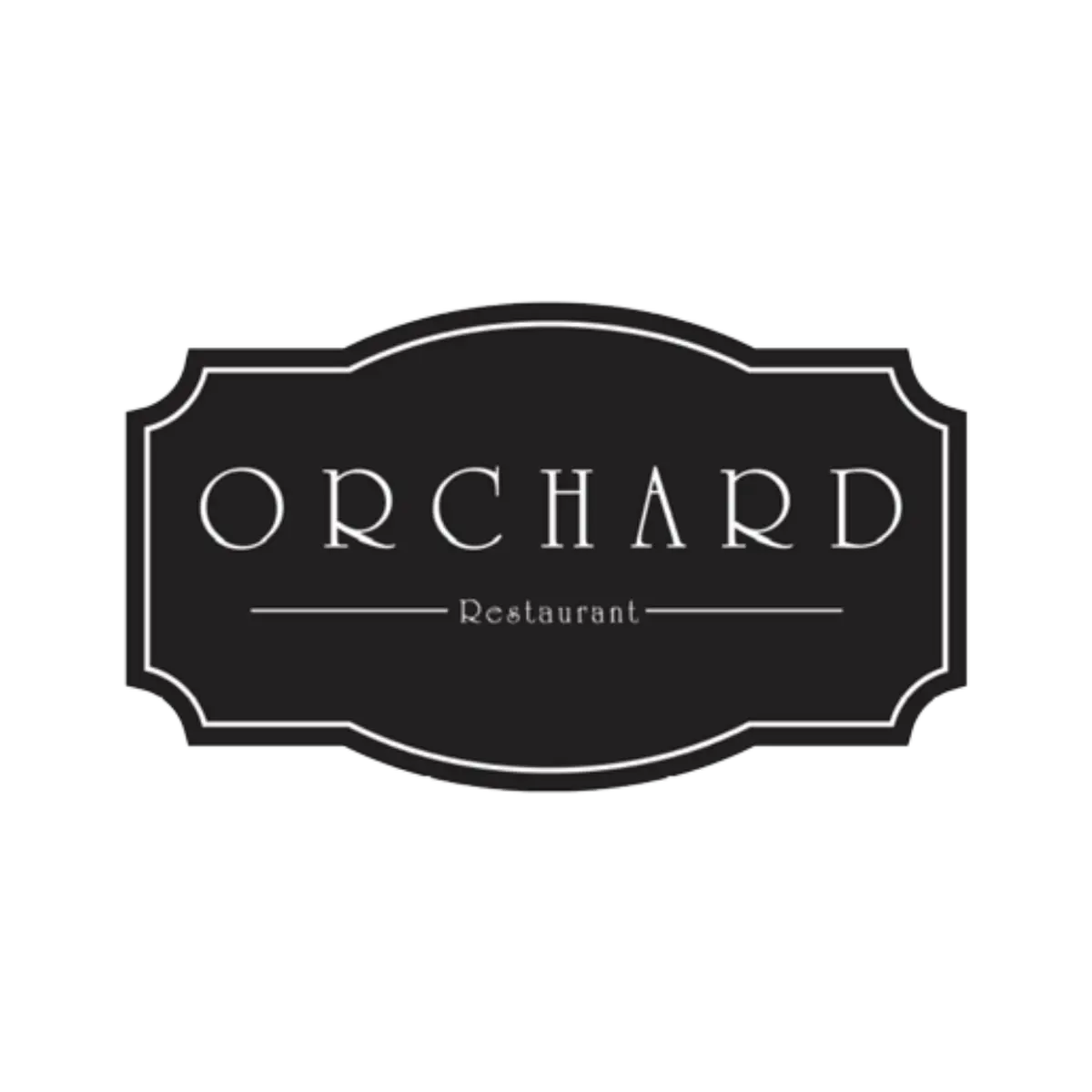 orchard logo on black background