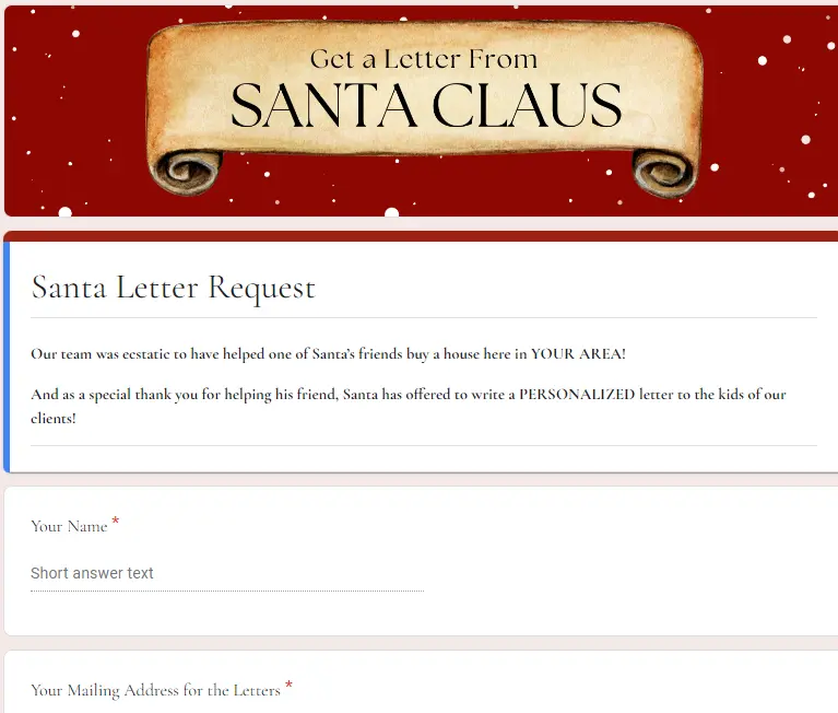 Fill out form